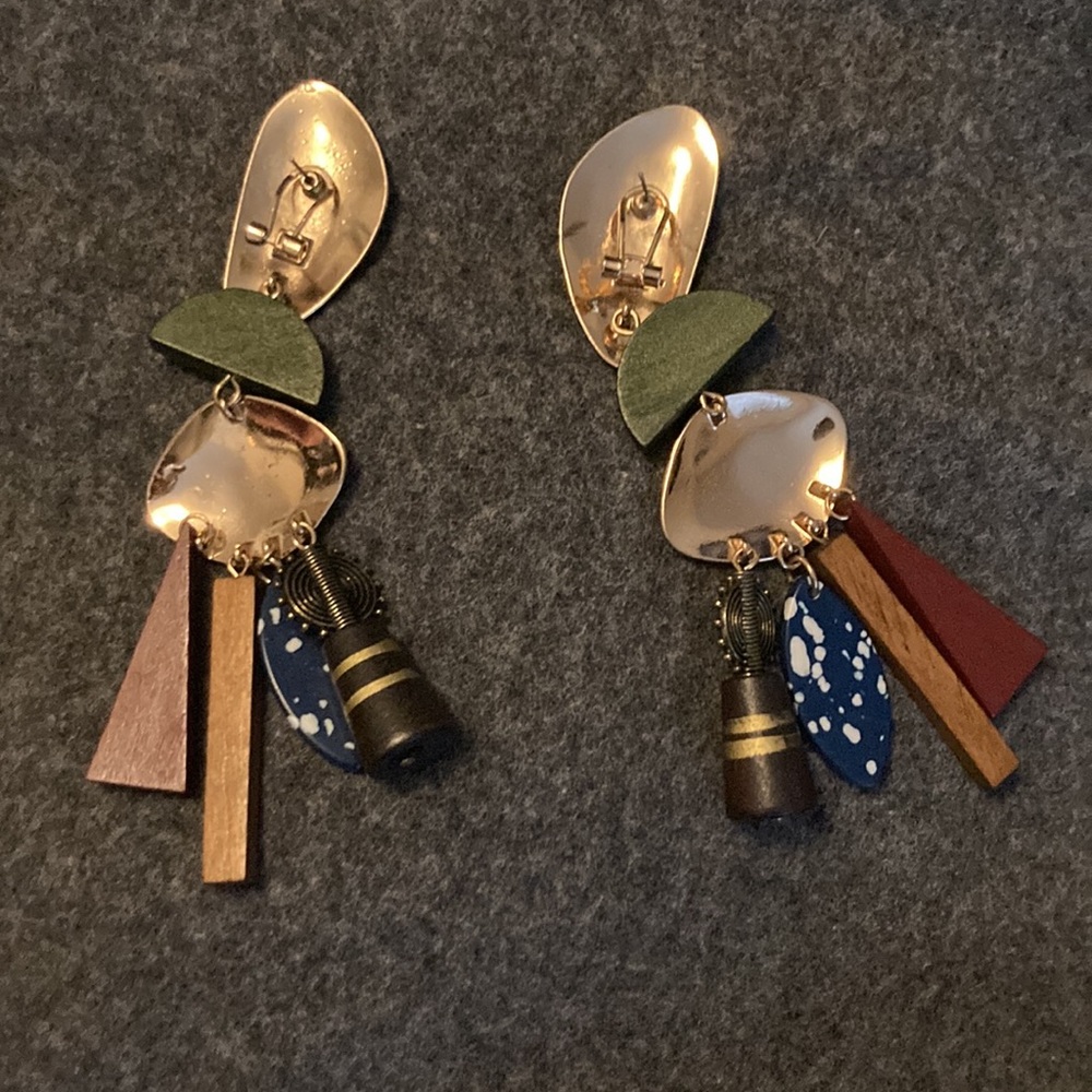 Unique Large Statement Earrings - image 6